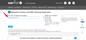 XML Sitemap Generator from SEO chat
